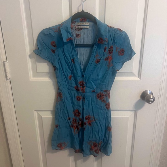 Urban Outfitters Mallory Floral Button-Through Mini Dress - Picture 5 of 9